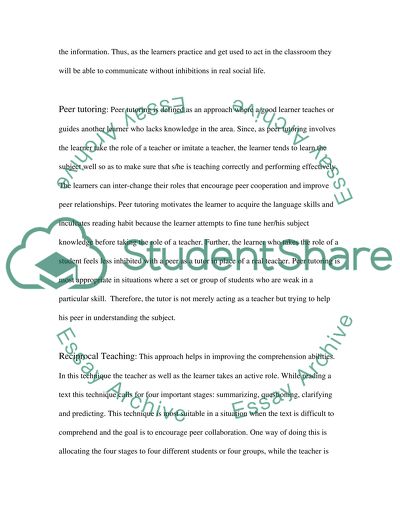 Peer Assisted Strategies