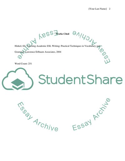 Practical Techniques in Vocabulary and Grammar