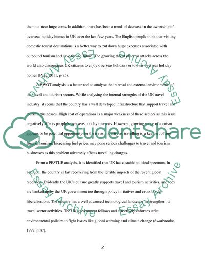 Sustainable Tourism Management in the UK