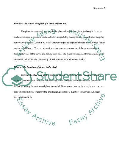 The Piano Lesson Critical Analysis