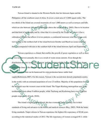 General Information about Taiwan