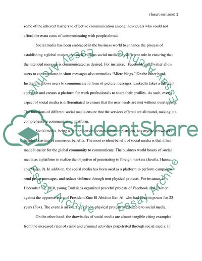 The Role of Social Media in the Business World