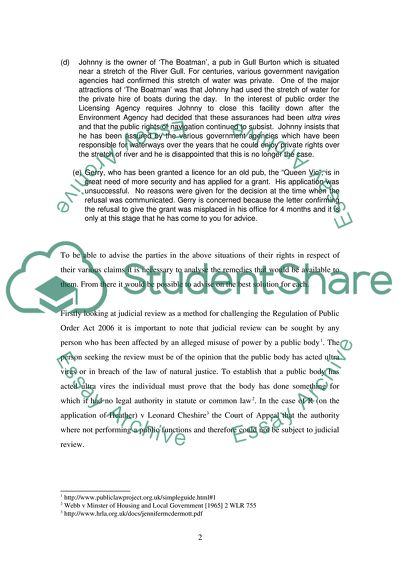 All Legislation Referred to in This Problem Scenario is Fictitious