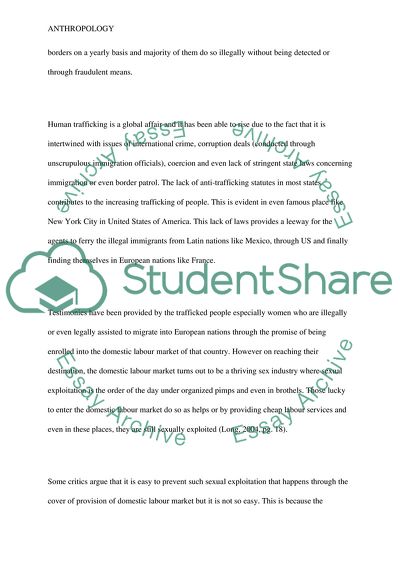 Fight Against Trafficking