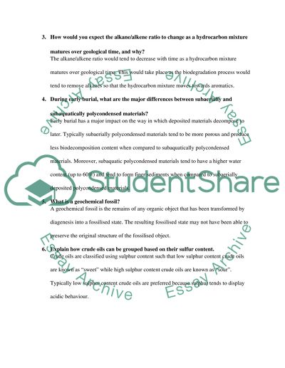 Analysis of Geochemistry