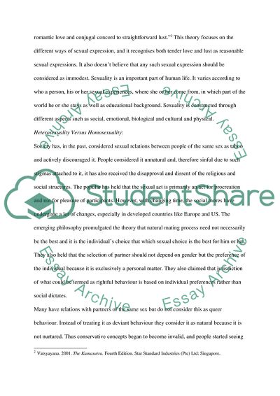 Heterosexuality Versus Homosexuality