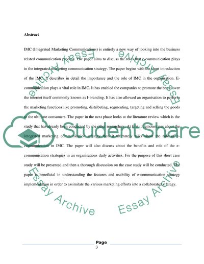 Integrated Marketing Communications in the Modern Business