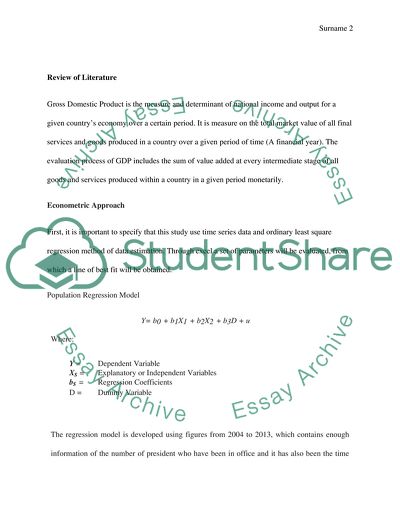 Consumption of the us