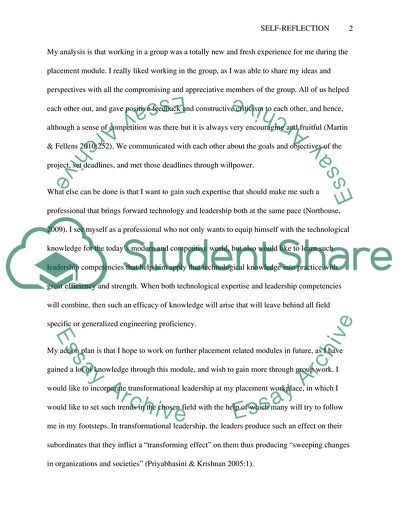 The Experience of Preparing for a Placement and Related Studies