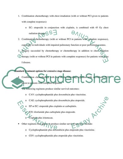 The Small Cell Lung Cancer