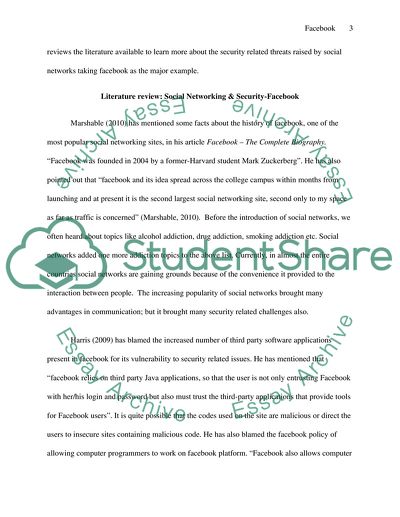 Social Networking & Security: Facebook