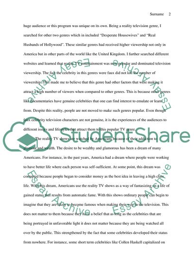 American TV Audience Attraction to Faux Celebrity TV