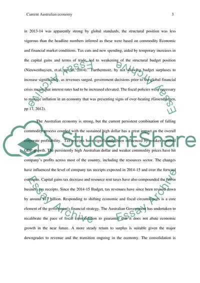 Describe the current performance of the Australian economy .Describe and evaluate the impact of either an expansionary fisical or monetary policy on the current Australian economy