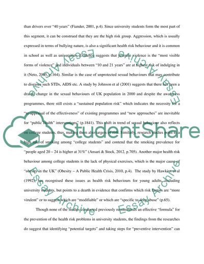 Health Problems in University Students: Abuse to Alcohol and Drug