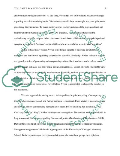 You Cant Say You Cant Play by Vivian Gussin Paley