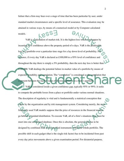 Analysis of the Value at Risk (VaR) of a Portfolio of 4 Shares