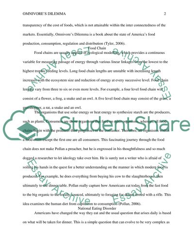 Omnivores Dilemma - A Natural History of Four Meals is a Nonfiction Book by Michael Pollan