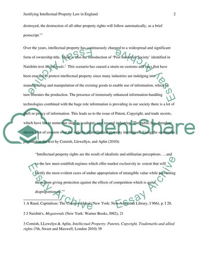 Intellectual Property Law in England
