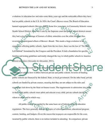 Between the Law and Your School