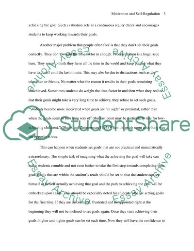 Motivation and Self-Regulation in Learning