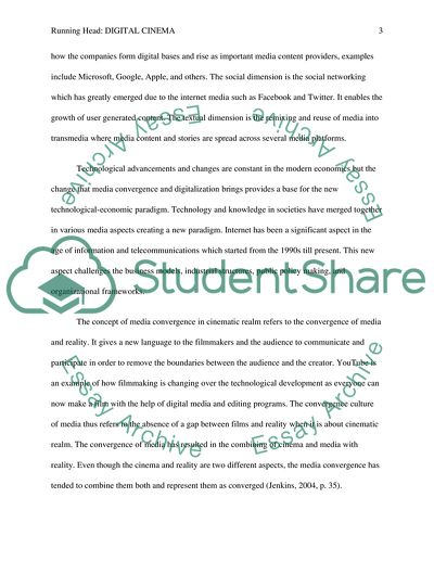 Term paper of Digital Cinema class