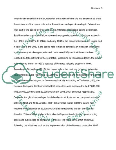 Importance of Ozone Hole