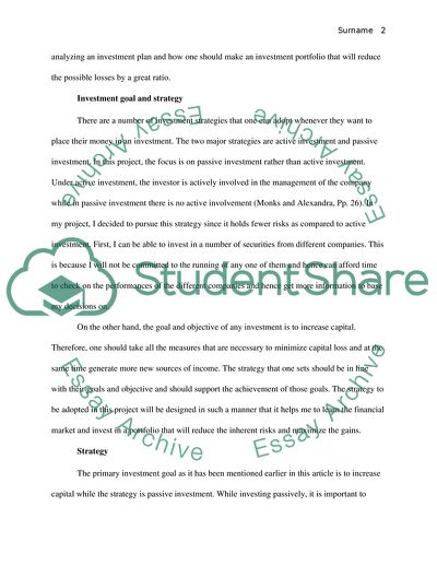 Investment Goal and Strategy