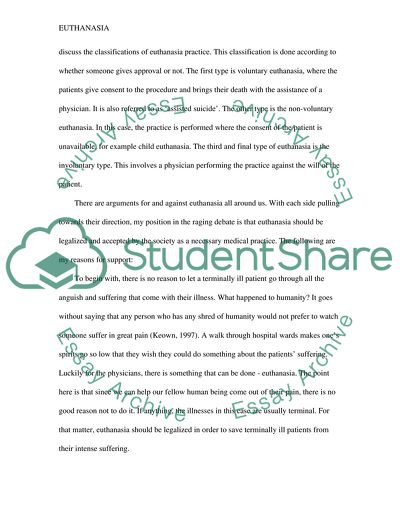 Euthanasia as a Topic of Heated Debate since Time Immemorial