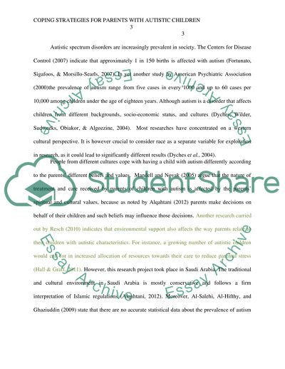 Coping Strategies for Parents With Autistic Children