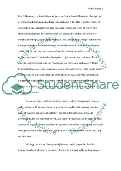 Ideology: Enlightens or Enslaves