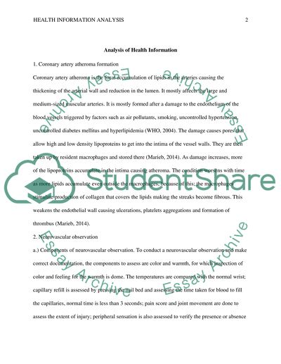 Analyse Health Information