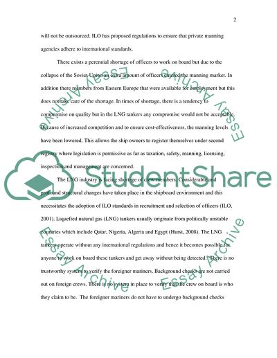 Human Resource Strategy for a Ship Management Company