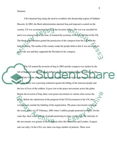 Role of Peace Movements