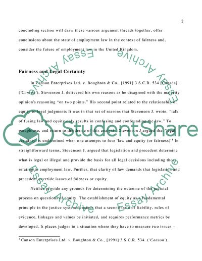 Employment Law in the United Kingdom - The Current Situation