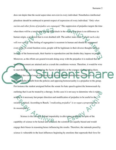 In Defense of Prejudice: Why Incendiary Speech Must Be Protected by Rauch