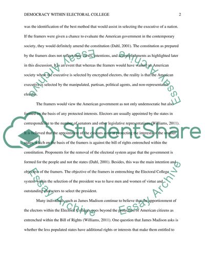 Democracy within the Electoral College