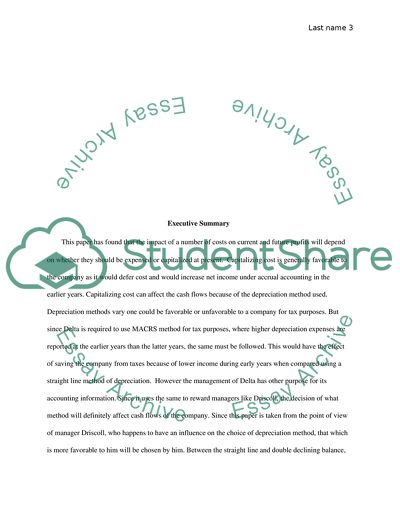 The Impact on Current and Future Profit of a Number of Costs and in General
