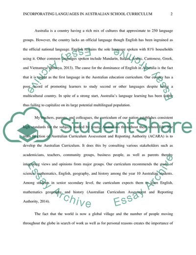 The Cause for the Dominance of English in Australia