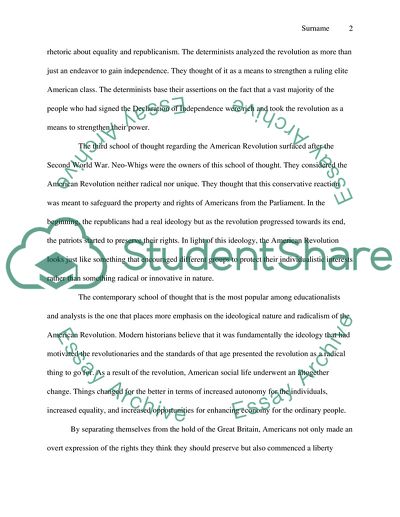 The American Revolution