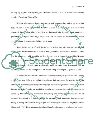 Diet Pills: Contents, Risks, Efficacy and Recommendations