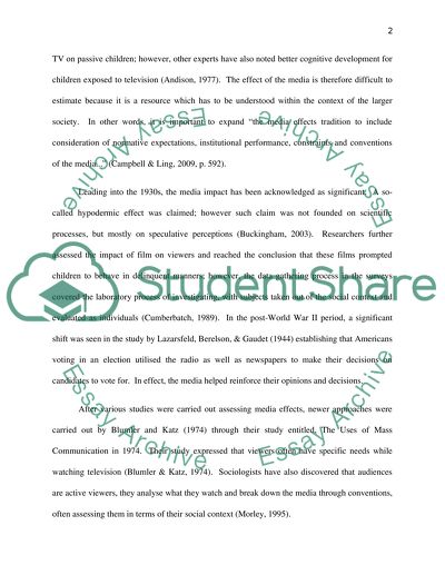 Debates on Media Effects on Humans