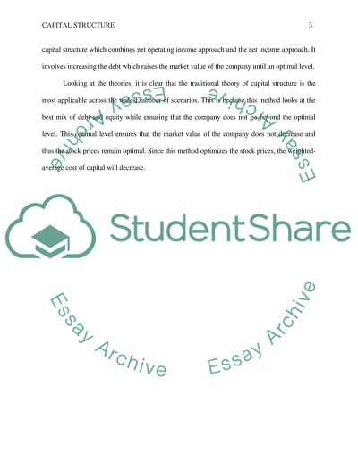 Discussion Question 2 Week 8 Capital Structure Decisions
