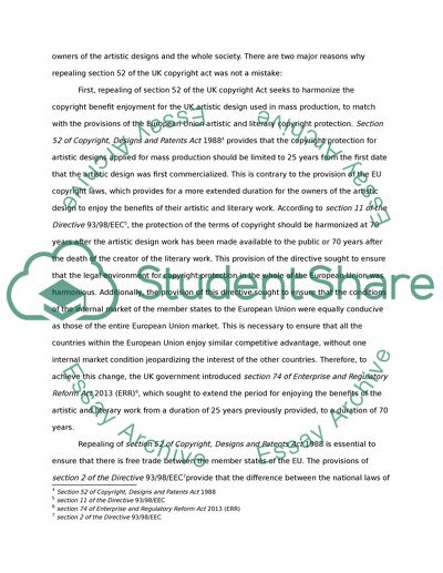 Was Repealing Section 52 of the UK Copyright Act a Mistake