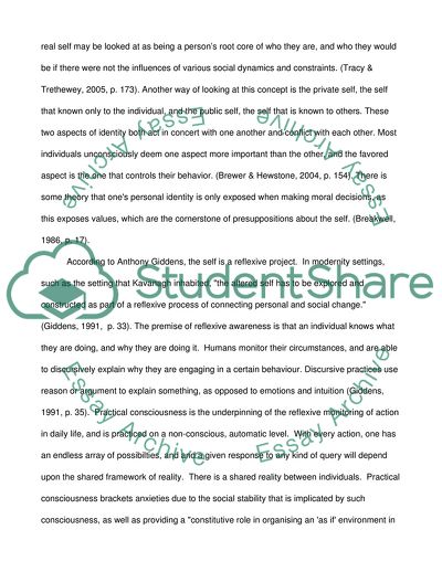 Issue of Identity through the Work of Patrick Kavanagh