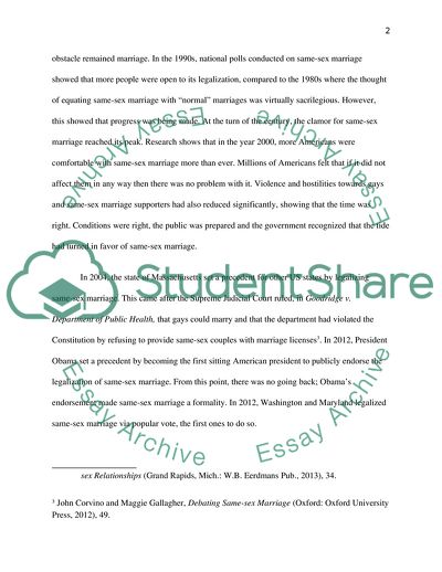 Same-Sex Marriage Is a Controversial Issue