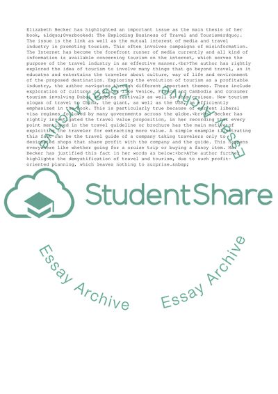 The Exploding Business of Travel and Tourism