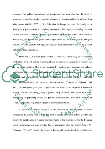 What impact does migration have on European politics