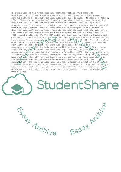 Integrating Culture and Diversity in Decision Making: The CEO and Organizational Culture Profile