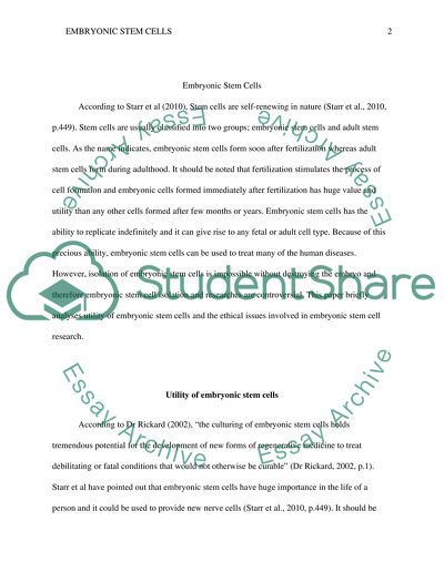 Embryonic stem cells