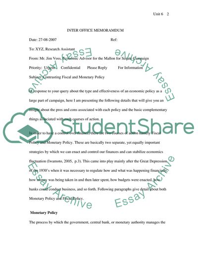 Inter Office Memoramdum